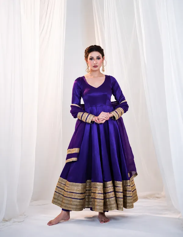 Purple_Georgette_Embellished_Anarkali_Suit_With_Jacket_For_Women