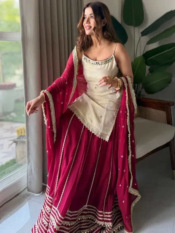 Maroon_Georgette_Embellished_Sharara_Set_For_Women
