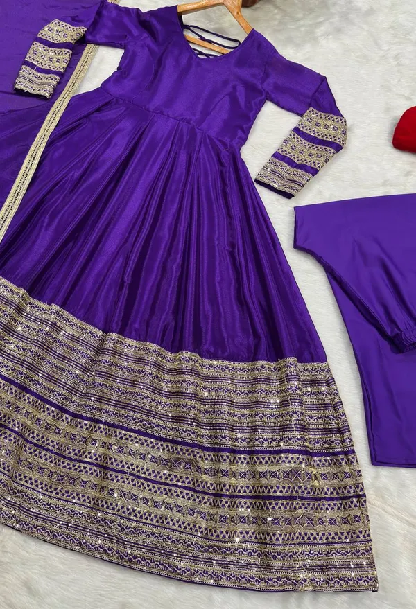 Purple_Georgette_Embellished_Anarkali_Suit_With_Jacket_For_Women