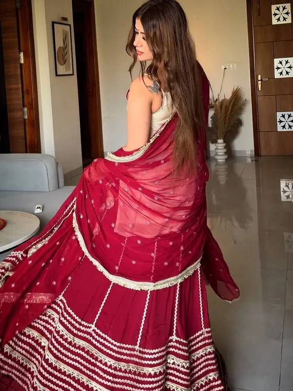 Maroon_Georgette_Embellished_Sharara_Set_For_Women
