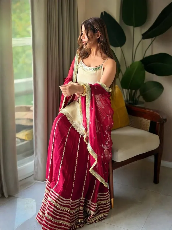 Maroon_Georgette_Embellished_Sharara_Set_For_Women