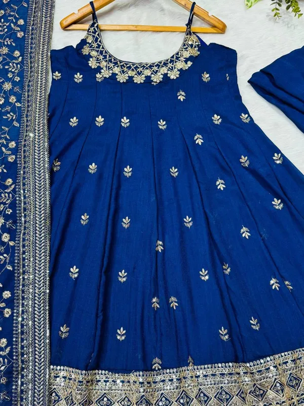 Navy_Blue_Georgette_Printed_Anarkali_Kurta_Set_For_Women