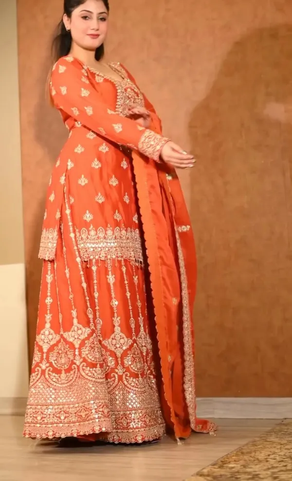 Orange_Georgette_Embroidered_Anarkali_Suit_With_Dupatta_For_Women