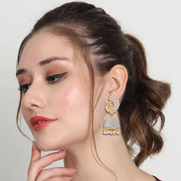 Gold_Brass_Gold_Plated_Peacock_Jhumka_Earrings_For_Women