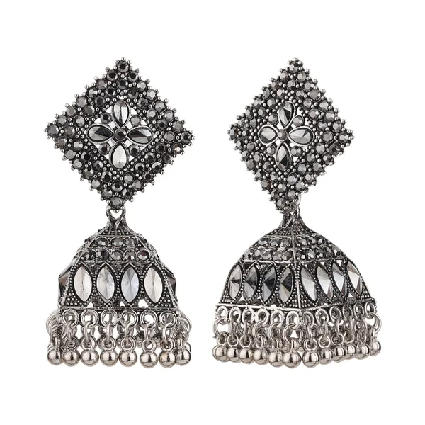 Silver_Brass_Floral_Oxidised_Jhumka_Earrings_For_Women