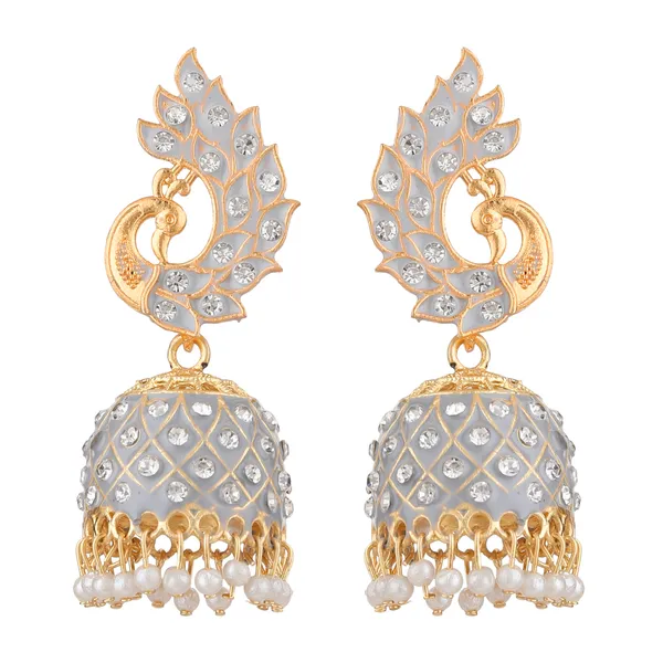 Gold_Brass_Gold_Plated_Peacock_Jhumka_Earrings_For_Women