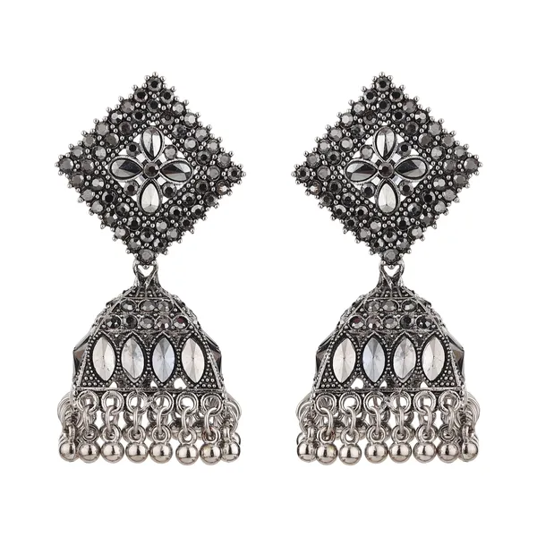 Silver_Brass_Floral_Oxidised_Jhumka_Earrings_For_Women
