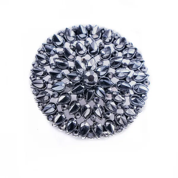 Silver_Brass_Floral_Crystal_Brooch_For_Women