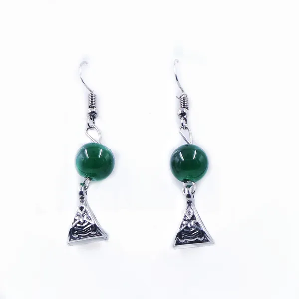 Green_Silver_Tone_Beaded_Necklace_And_Earrings_Set_For_Women