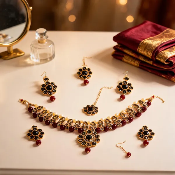 Maroon_Gold_Tone_Traditional_Beaded_Jewellery_Set_For_Women