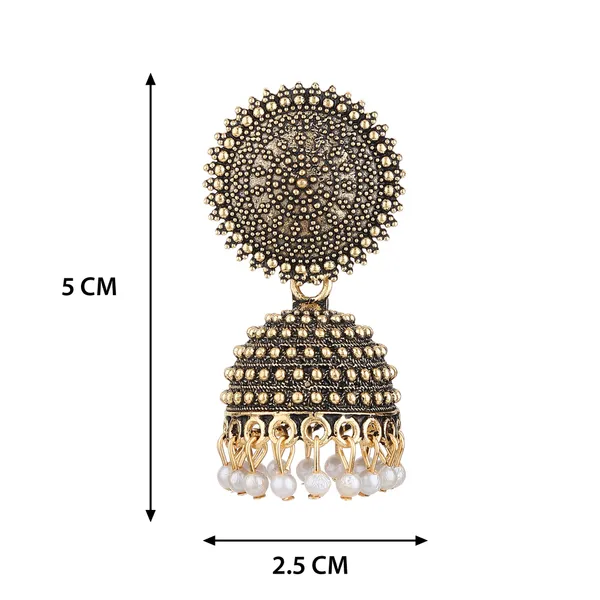 Gold_Tone_Oxidised_Jhumka_Earrings_For_Women