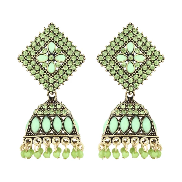 Green_Gold_Brass_Gold_Plated_Stone_Floral_Jhumka_Earrings_For_Women