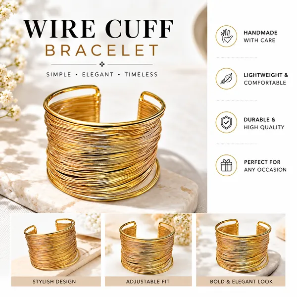 TFC_Adjustable_Mini_Classic_Gold_Plated_Cuff_Bracelet