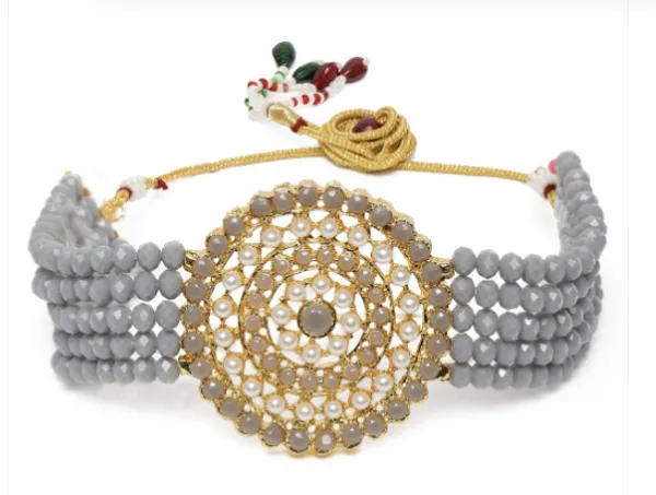 Grey_Gold_Tone_Beaded_Matha_Patti_For_Women