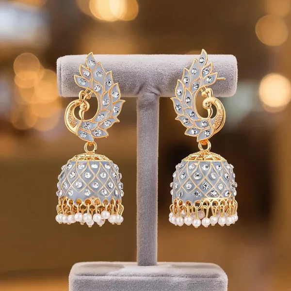 Gold_Brass_Gold_Plated_Peacock_Jhumka_Earrings_For_Women