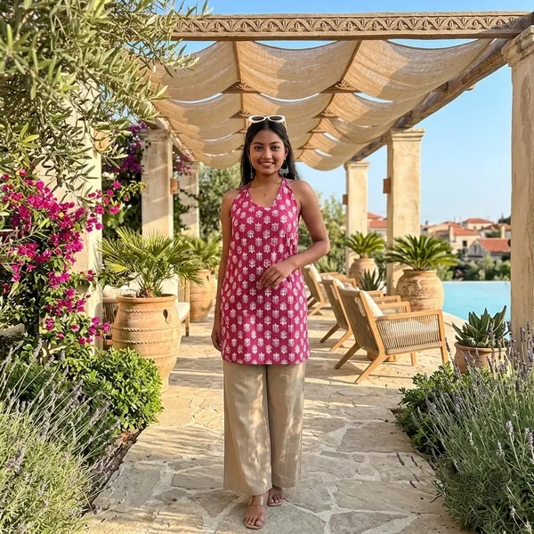Naira_Pink_Traditional_Buti_Long_Kurti