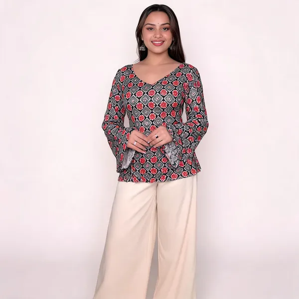 Adaa_Black_Square_Corset_Kurti