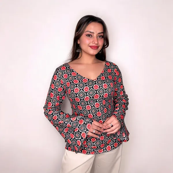 Adaa_Black_Square_Corset_Kurti
