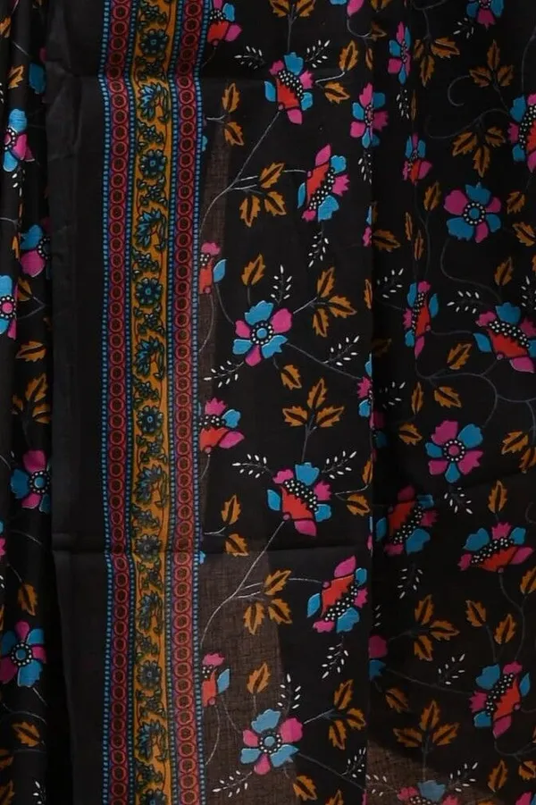 Black_Pure_Cotton_Hand_Block_Printed_Saree_For_Women