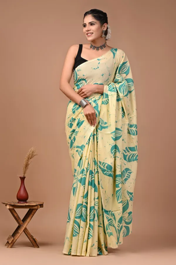 Cream_Pure_Cotton_Printed_Saree_For_Women