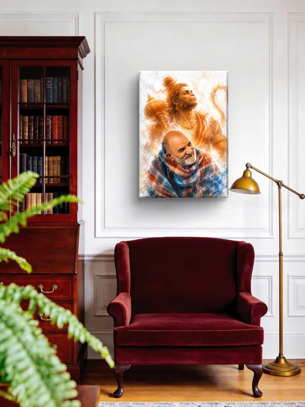 VSK_ART_Neem_Karoli_Baba_Canvas_Wall_Painting_|_Maharaj_Ji_HD_Canvas_Frame_for_Home_Temple,_Meditation_&_Living_Room_Wall_Decor_|_Spiritual_Religious_Gift