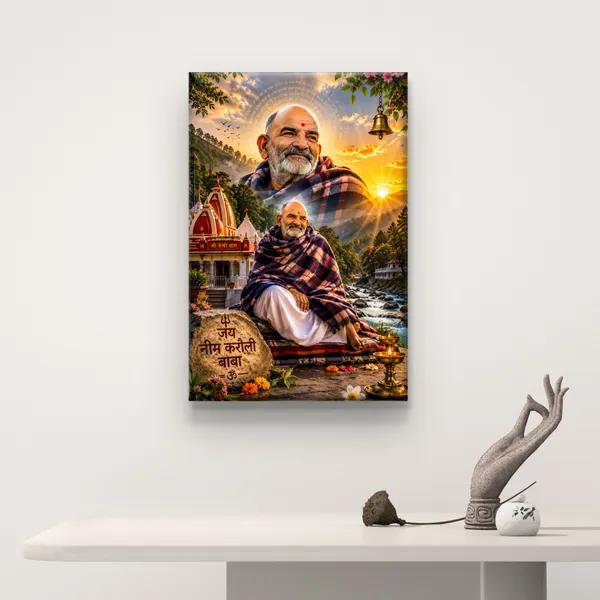 VSK_ART_Neem_Karoli_Baba_Canvas_Wall_Painting_|_Maharaj_Ji_HD_Canvas_Frame_for_Home_Temple,_Meditation_&_Living_Room_Wall_Decor_|_Spiritual_Religious_Gift