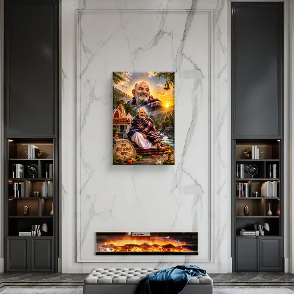 VSK_ART_Neem_Karoli_Baba_Canvas_Wall_Painting_|_Maharaj_Ji_HD_Canvas_Frame_for_Home_Temple,_Meditation_&_Living_Room_Wall_Decor_|_Spiritual_Religious_Gift