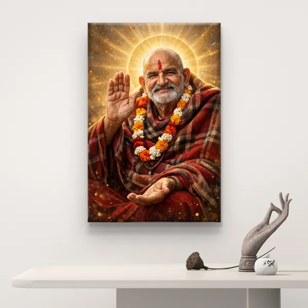 VSK_ART_Neem_Karoli_Baba_Canvas_Wall_Painting__|_Maharaj_Ji_HD_Canvas_Frame_for_Home_Temple,_Meditation_&_Living_Room_Wall_Decor_|_Spiritual_Religious_Gift