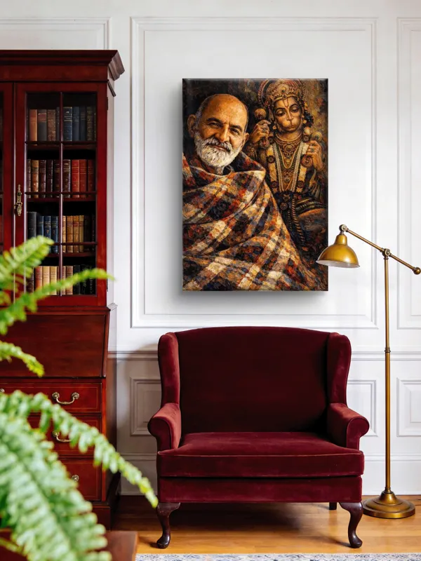 VSK_Art_Neem_Karoli_Baba_Canvas_Wall_Painting_/_Maharaj_Ji_HD_Canvas_Frame_for_Home_Temple,_Meditation_&_Living_Room_Wall_Decor_|_Spiritual_Religious_Gift