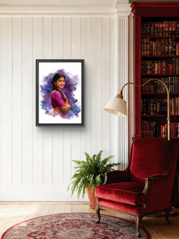 Plastic_Wood_Frame_Digital_Smoke_Oil_Painting_Photo_Frame_Black