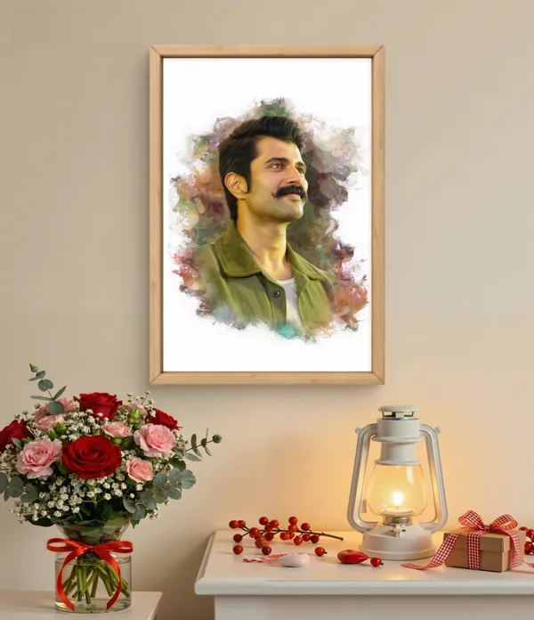 Plastic_Wood_Frame_Digital_Smoke_Oil_Painting_Photo_Frame_Brown