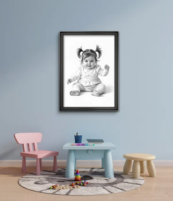 Plastic_Wood_Frame_Digital_Sketch_Customizable_Photo_Frame_Black