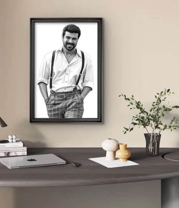 Plastic_Wood_Frame_Digital_Sketch_Customizable_Photo_Frame_Black