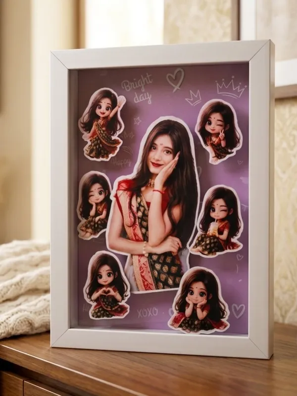 Plastic_Wood_Frame_3_D_Cutout_Customizable_Photo_Box_Frame_White