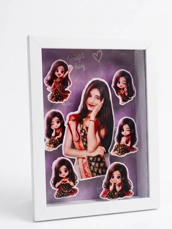 Plastic_Wood_Frame_3_D_Cutout_Customizable_Photo_Box_Frame_White