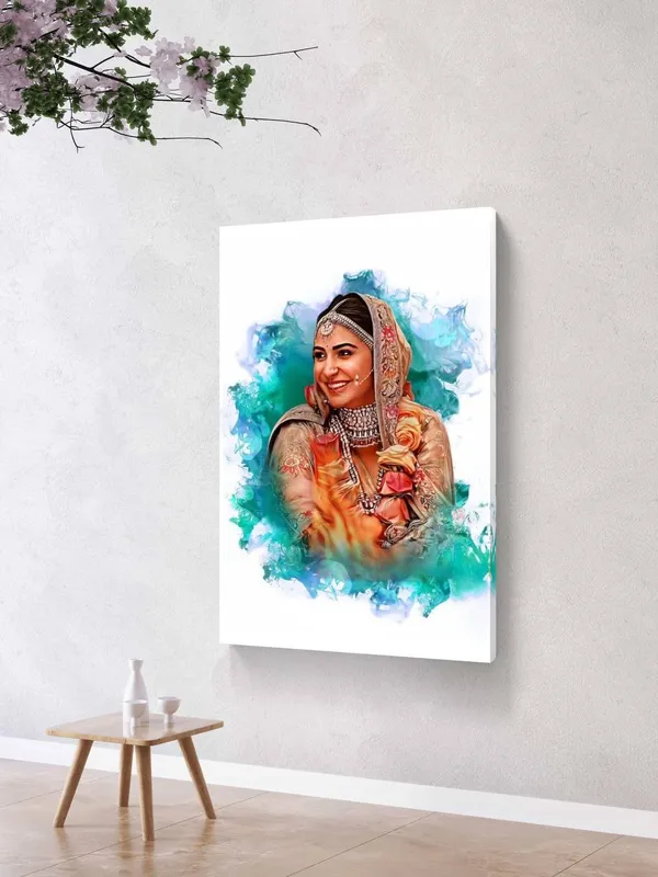 Canvas_Gallery_Wrap_Digital_Smoke_Oil_Painting_Light_Brown