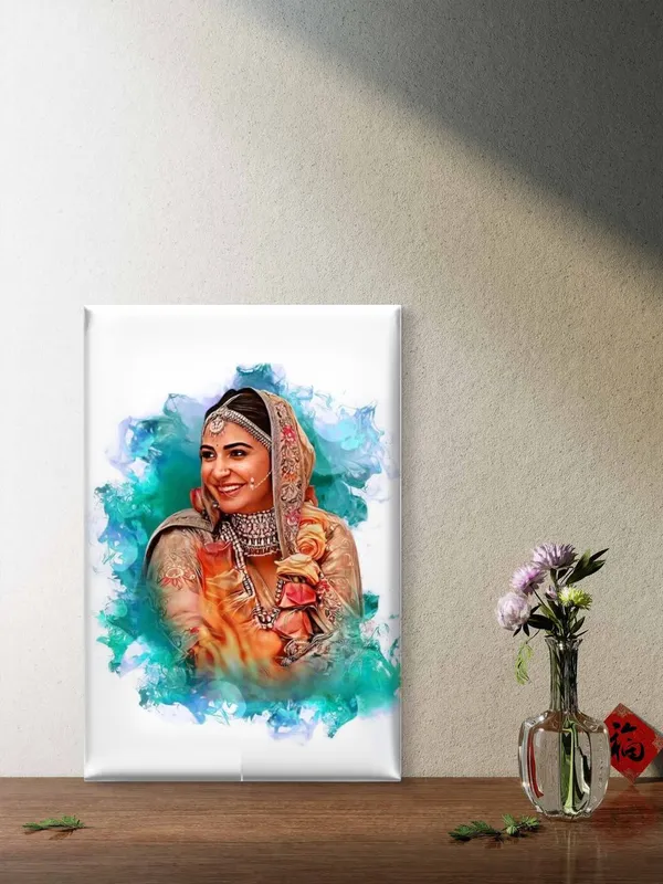Canvas_Gallery_Wrap_Digital_Smoke_Oil_Painting_Light_Brown