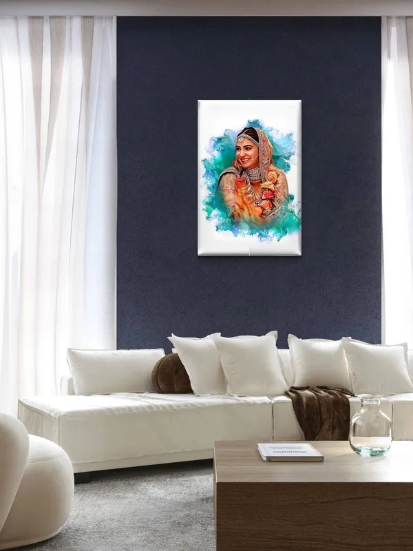 Canvas_Gallery_Wrap_Digital_Smoke_Oil_Painting_Light_Brown