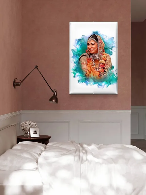 Canvas_Gallery_Wrap_Digital_Smoke_Oil_Painting_Light_Brown