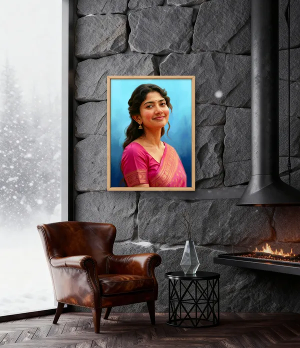 Plastic_Wood_Frame_Black_Customizable_Oil_Painting_Photo_Frame