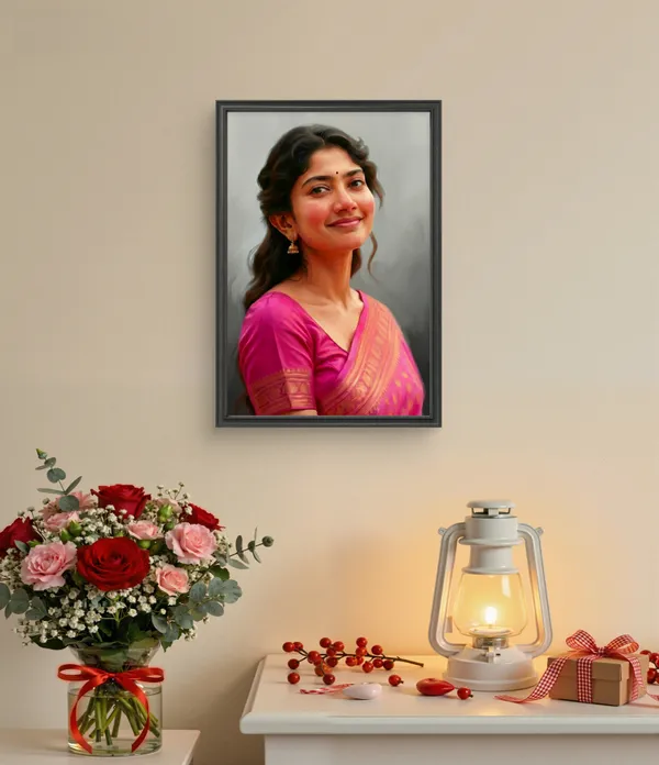 Plastic_Wood_Frame_Black_Customizable_Oil_Painting_Photo_Frame