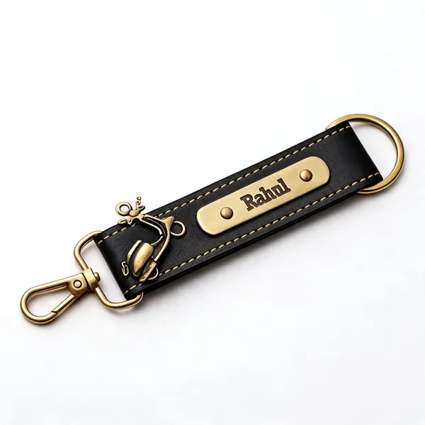 Black_Leather_Customizable_Keychain