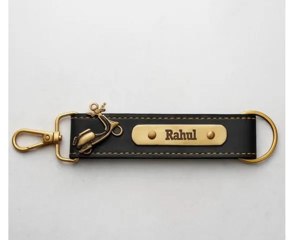 Black_Leather_Customizable_Keychain