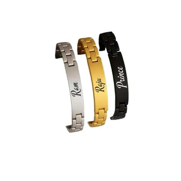 Multicolor_Metal_Customizable_Bracelet_For_Men
