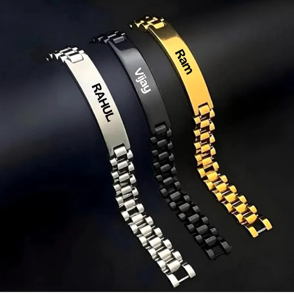 Multicolor_Metal_Customizable_Bracelet_For_Men