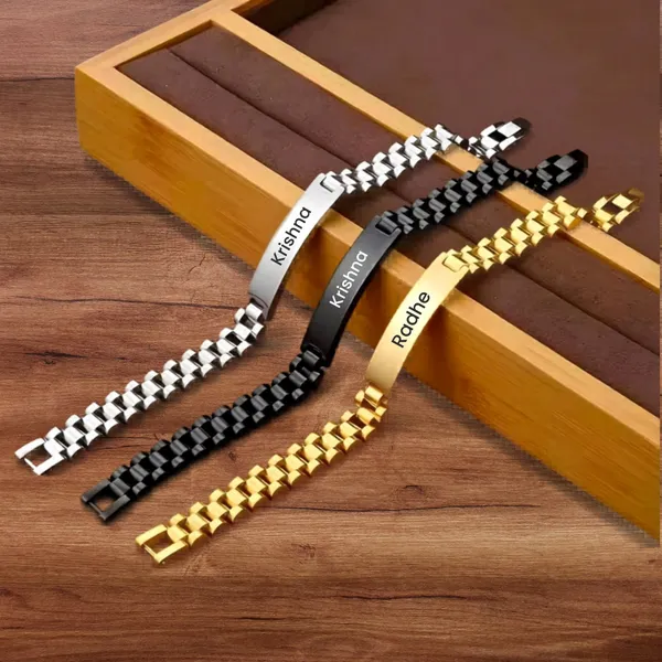 Multicolor_Metal_Customizable_Bracelet_For_Men