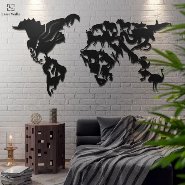 Wild_Life_Metal_World_Map_Metal_Wall_Art_Office_Wall_Art_World_Map_Design_Living_Room_Deco_Oversize_Wall_Decor_Animal_Wall_Art_Animal_Lover_Laserwall