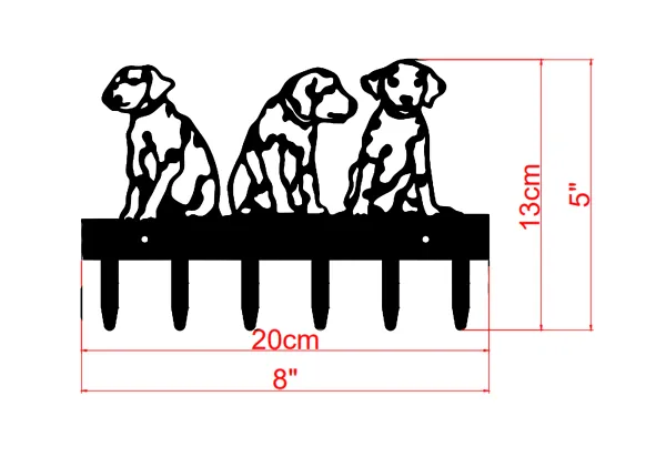 Dog_Key_Holder_Puppy_Key_Organiser_Metal_Art_Key_Hanger_Laserwall