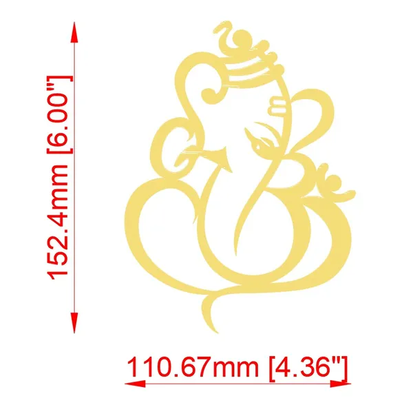 Gold_Finish_Ganesha_Religious_Wall_Decor