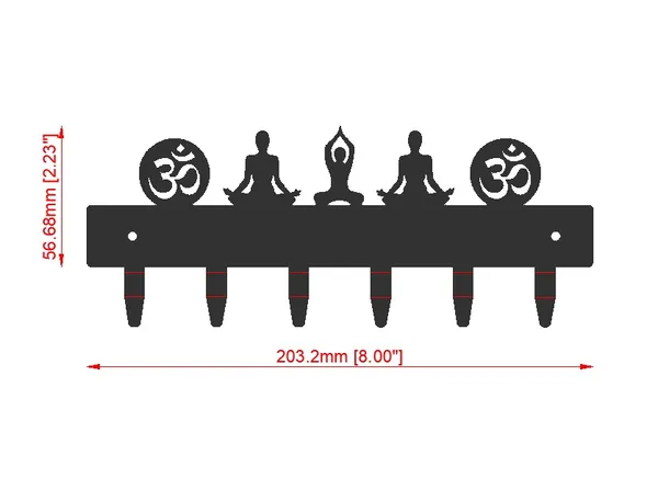Black_Metal_Om_And_Yoga_Wall_Key_Holder